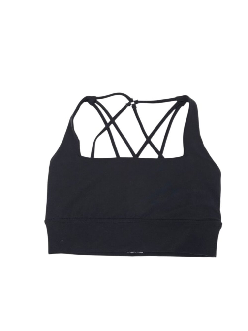 Buff Bunny Collection Strappy Back Sports Bra, Black, Pullover, Size M